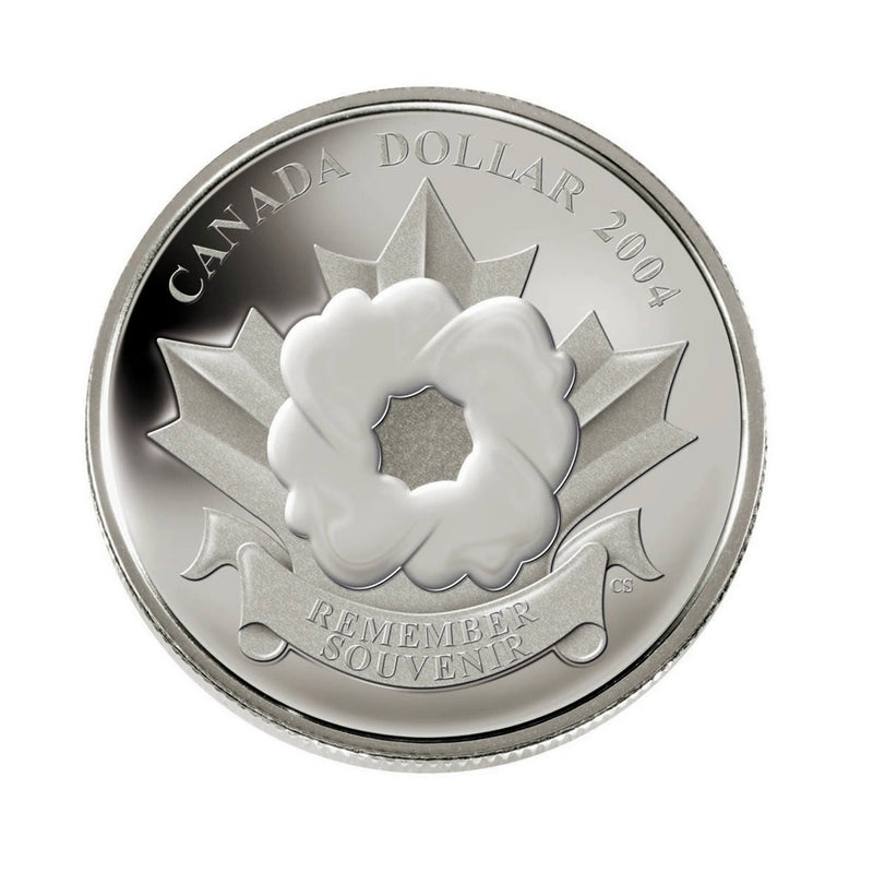 2004 Canada Dollar The Poppy Armistice Day Special Edition Proof Silver