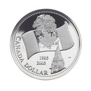 2005 Canada Dollar 40th Anniversary Of Canada's Natinal Flag Brillant Uncirculated Silver (No Tax)
