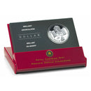 2005 Canada Dollar 40th Anniversary Of Canada's Natinal Flag Brillant Uncirculated Silver (No Tax)