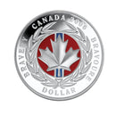 2006 Canada Dollar Enamel Effet Medal Of Bravery Proof Silver