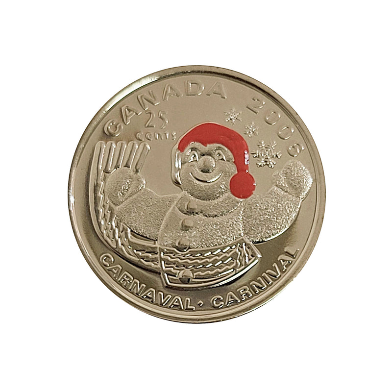 2006P Canada 25 Cents Quebec Carnaval Proof Like