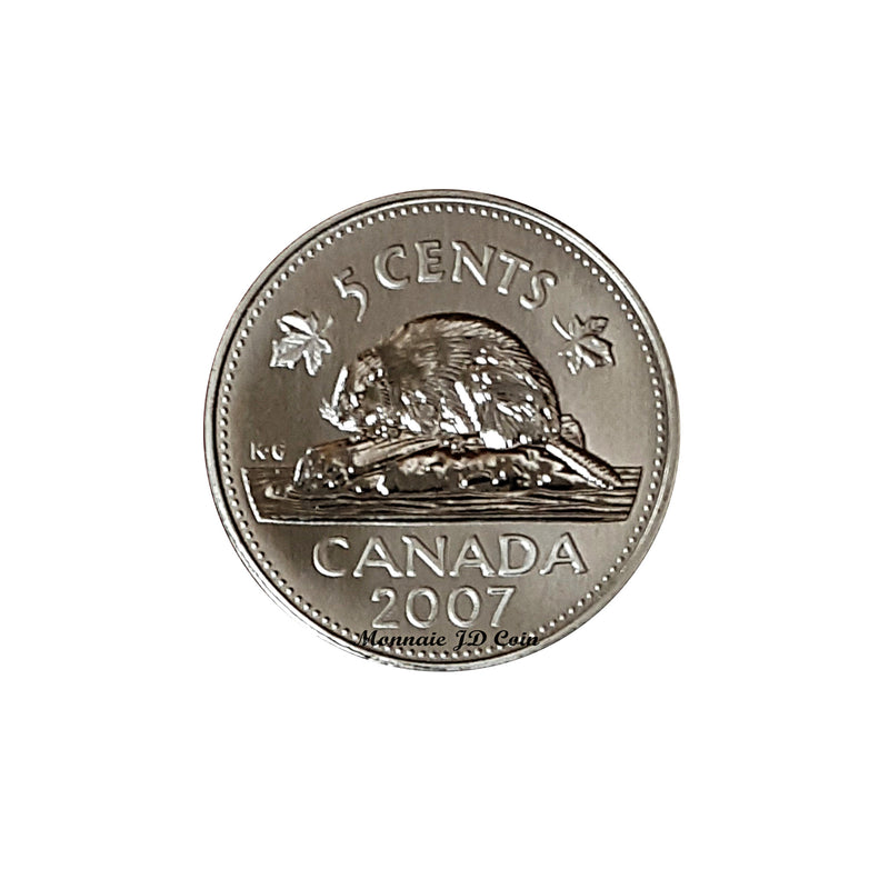 2007 Canada 5 Cents Specimen