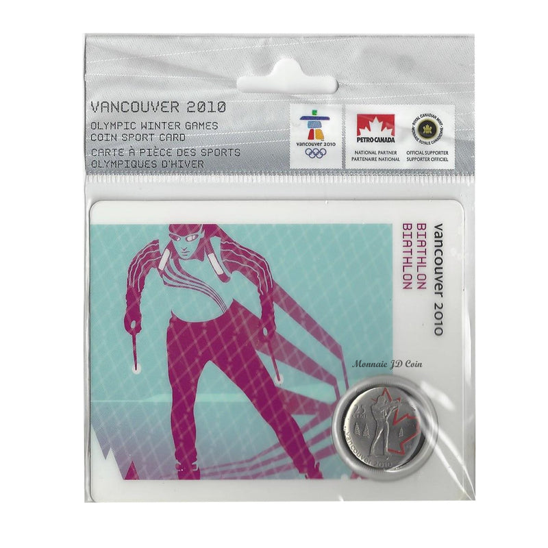 2007 Canada 25 Cent Biathlon Petro-Canada Vancouver Olympics  Card 4/15