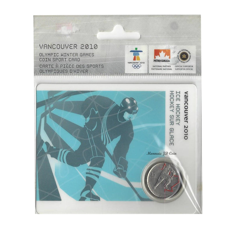2007 Canada 25 Cent Ice Hockey Petro-Canada Vancouver Olympics  Card 2/15
