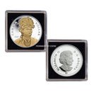 2007 Canada Dollar  Thayendanegea Gold Plated Proof Silver In Square Capsule