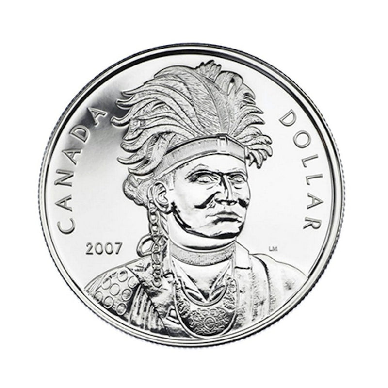 2007 Canada DollarThayendanegea Brillant Uncirculated Sterling Silver