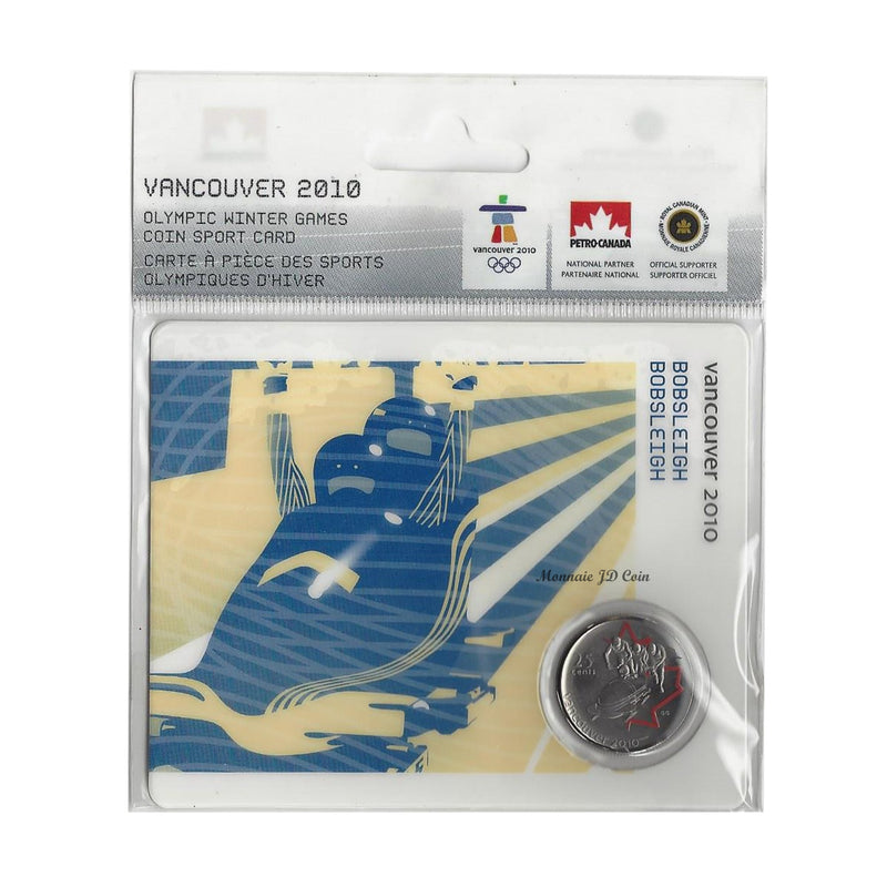 2008 Canada 25 Cent Bobsleigh Petro-Canada Vancouver Olympics  Card 11/15