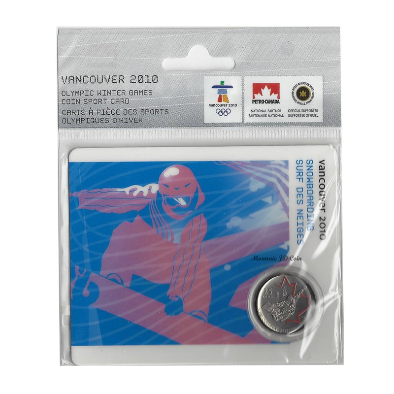 2008 Canada 25 Cent Snowboarding Petro-Canada Vancouver Olympics  Card 6/15