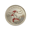 2008 Canada 25 Cents Canada Day Moose Coloured Proof Like