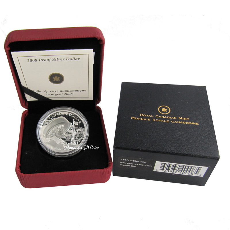 2008 Canada Dollar 400th Anniversary Of Quebec City Proof Silver