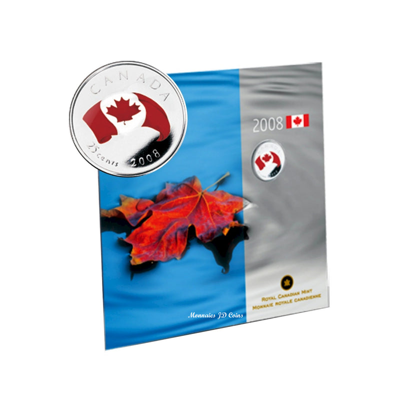 2008 Oh Canada 25-cent Gift Set - Canadian Flag