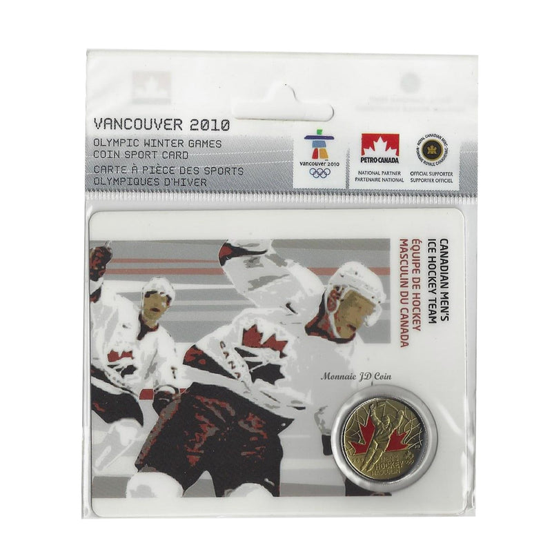 2009 Canada 25 Cent Men's Ice Hockey Petro-Canada Vancouver Olympics  Card 12/15