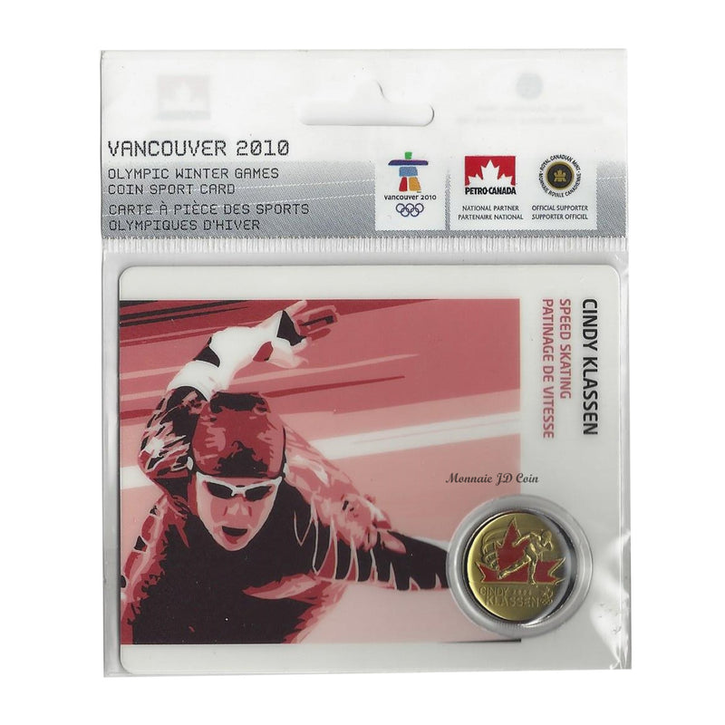 2009 Canada 25 Cent Cindy Klassen Speed Skating Petro-Canada Vancouver Olympics  Card 14/15