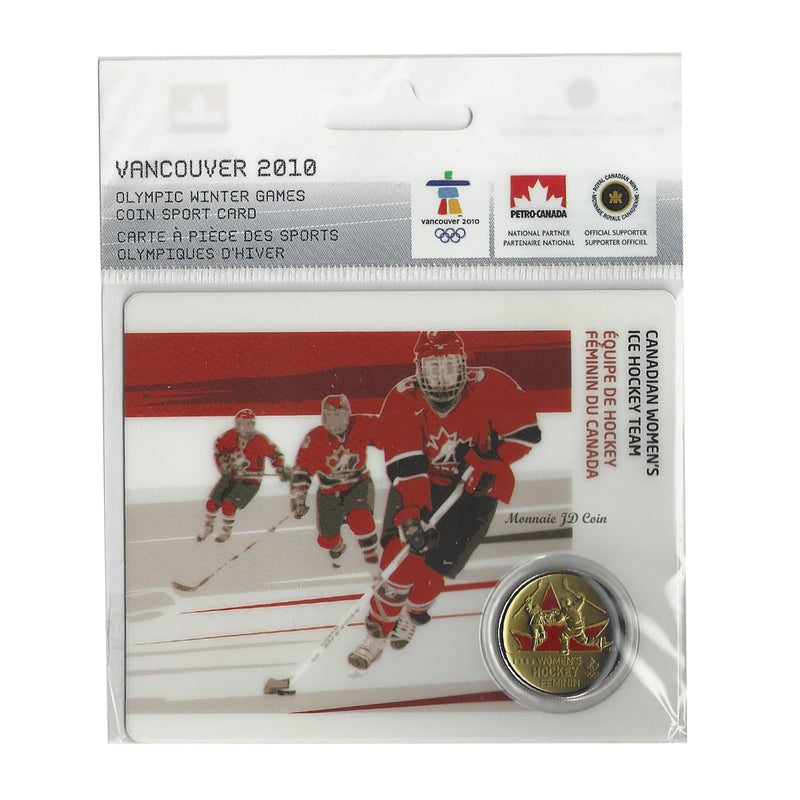 2009 Canada 25 Cent Canadian Women Ice Hockey Team Petro-Canada Vancouver Olympics  Card 13/15