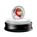 2009 Canada $20 Ottawa Senators NHL Goalie Mask & Acrylic Stand Sterling Silver