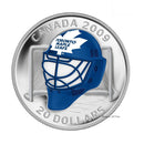 2009 Canada $20 Toronto Maple Leafs NHL Goalie Mask & Acrylic Stand Sterling Silver