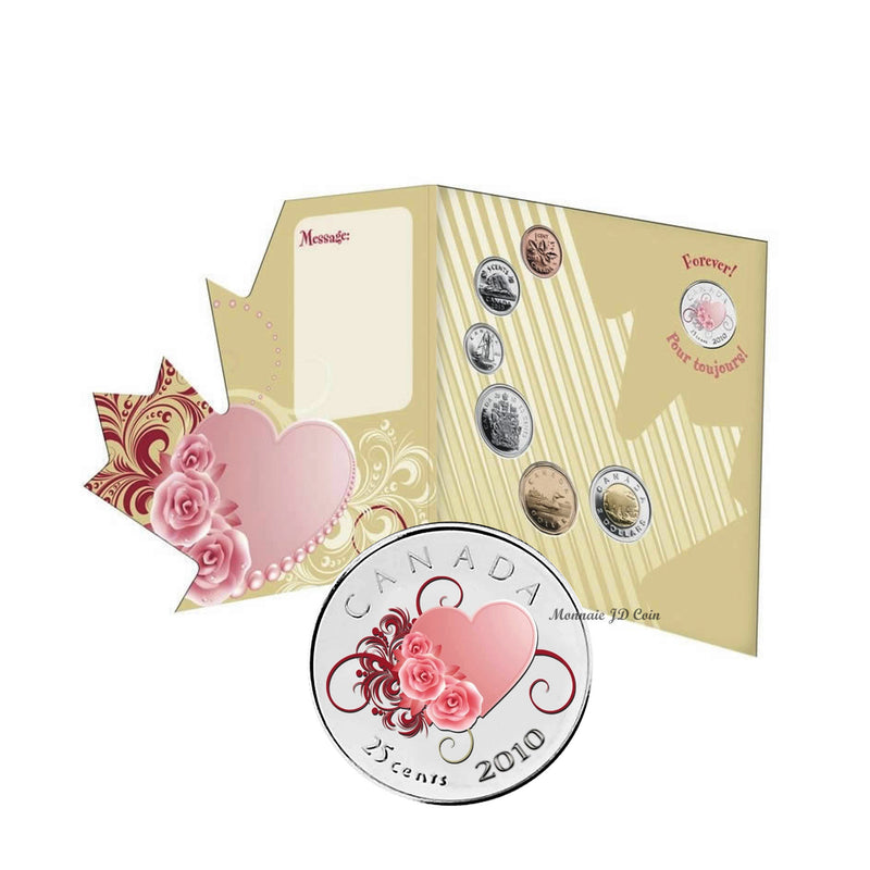 2010 Canada Wedding Forever Heart 7 Coin Gift Set