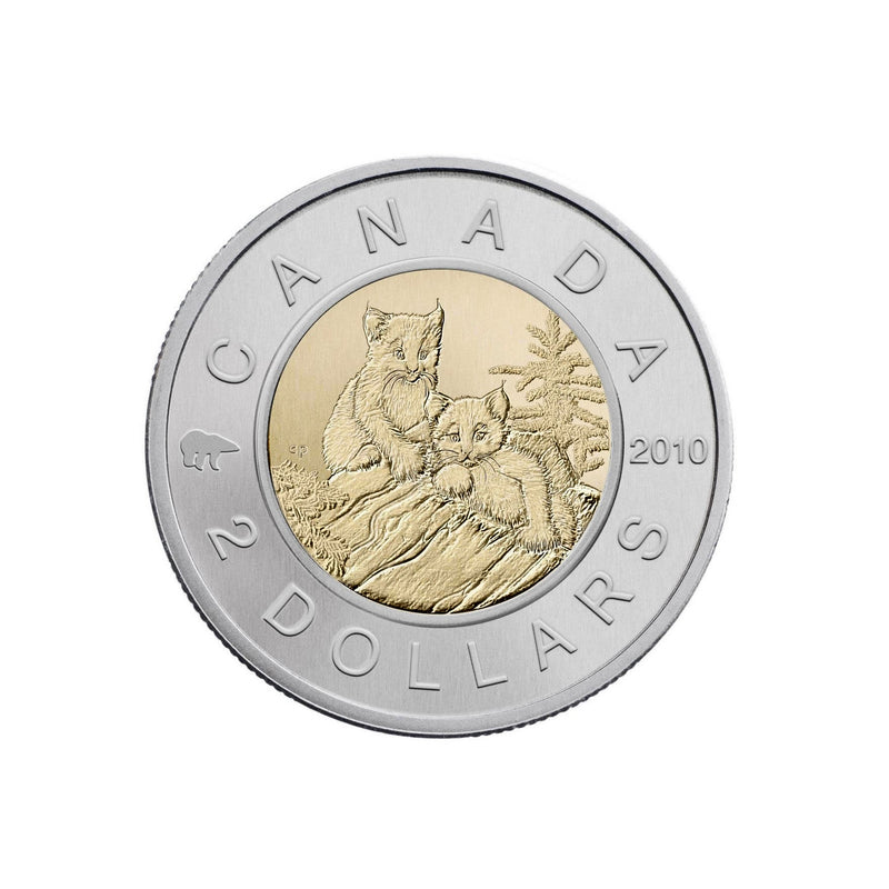 2010 Canada Specimen Set Special Editon Young Lynx $2 Dollar