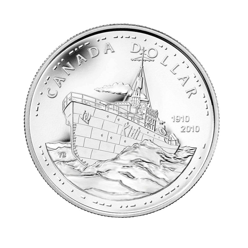 2010 Canada Dollar 100th Anniversary Of The Royal Canadian Navy Brilliant Uncirculated Silver