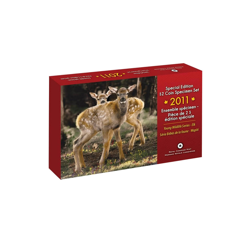 2011 Canada Specimen Set Special Editon Baby Elk $2 Dollar