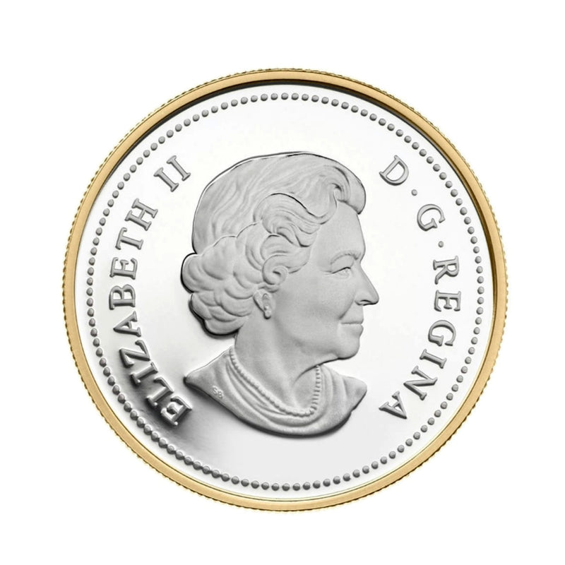 2011 Canada Dollar 100th Anniversary Of The Canada Parks Gold Plated Proof Silver In Square Capsule