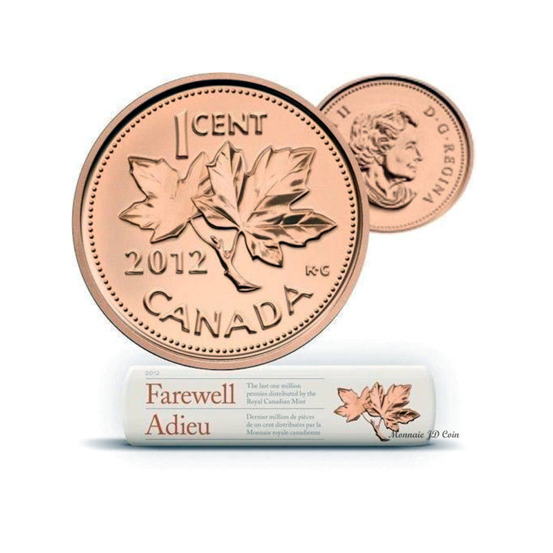 2012 Canada 1 Cent Special Wrap (Farewell to the Penny)The Last Million Circulation Pennies Original Roll 50 pcs