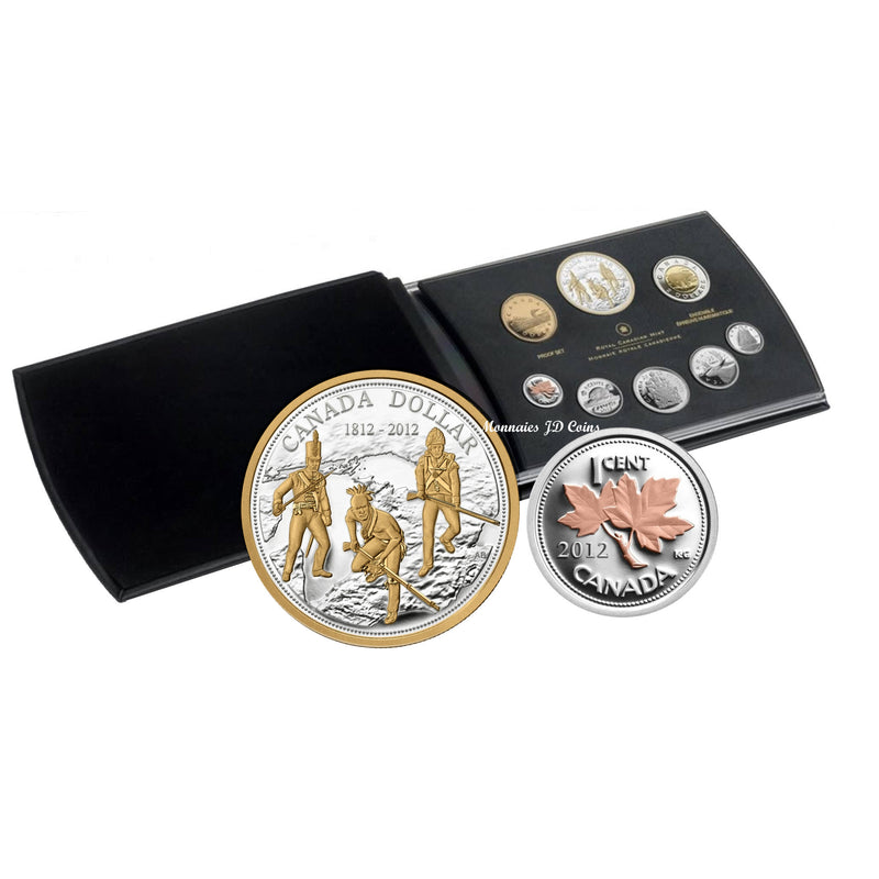 2012 Canada Fine Silver Deluxe Proof Set 200th Anniversary of the War of 1812 (tax Exempt)