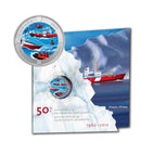 2012 Canada 25 Cent 50 Years Of The Canadian Coast Guard In Card