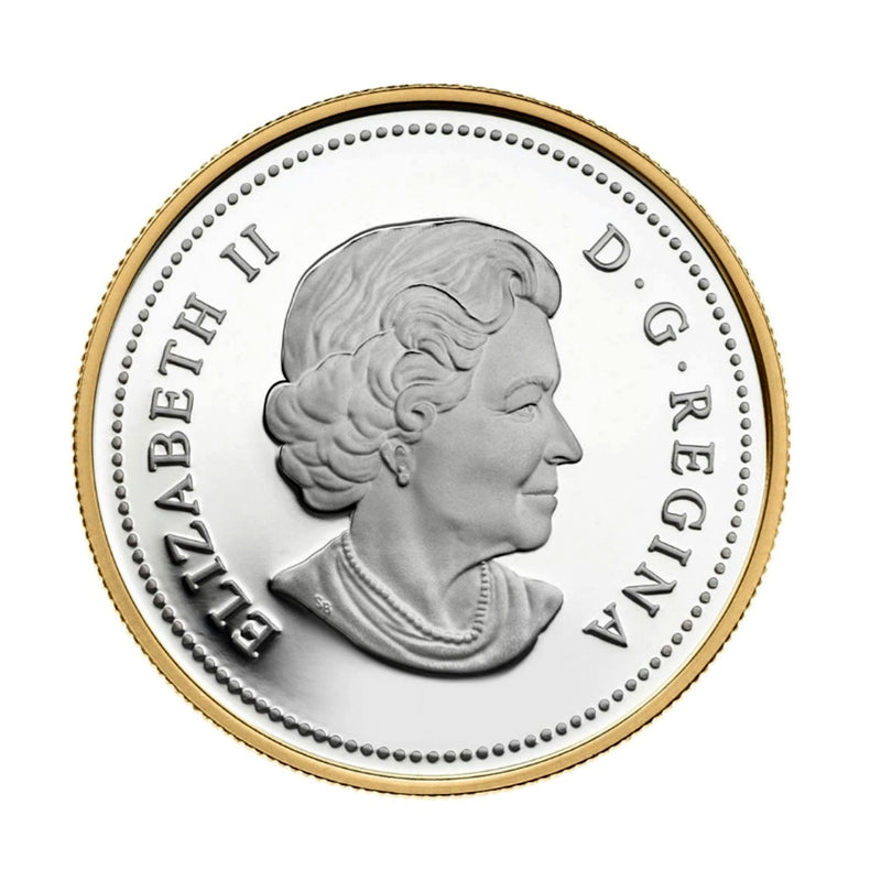 2012 Canada Dollar 200th Anniversary Of The War Of 1812-2012 Gold Plated Proof Silver In Square Capsule