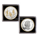 2012 Canada Dollar 200th Anniversary Of The War Of 1812-2012 Gold Plated Proof Silver In Square Capsule