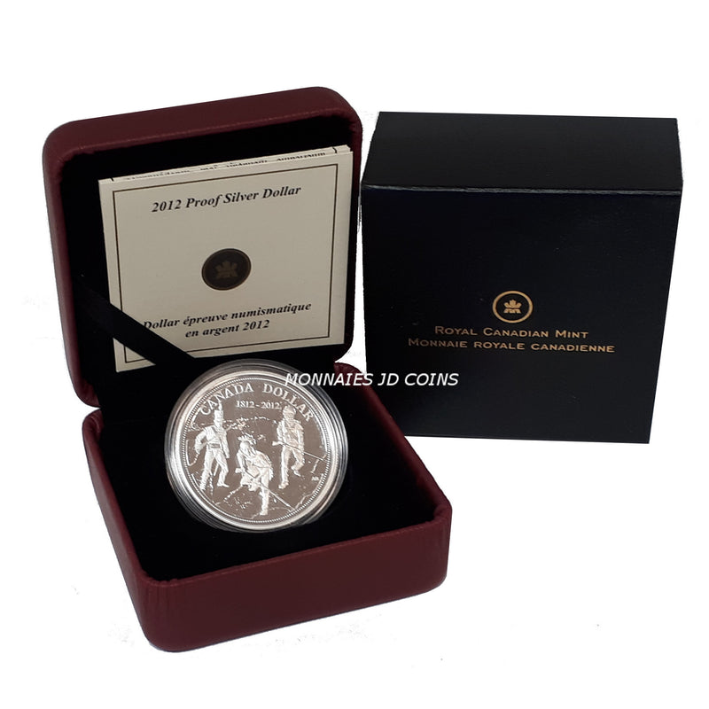 2012 Canada Dollar 200th Anniversary Of The War Of 1812 Proof Silver