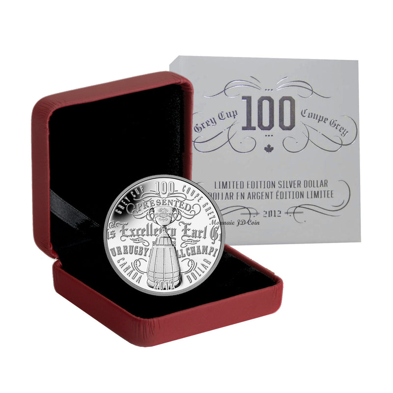 2012 Canada Dollar 100th Anniversary Of CFL Grey Cup Limited Edition Fine Silver