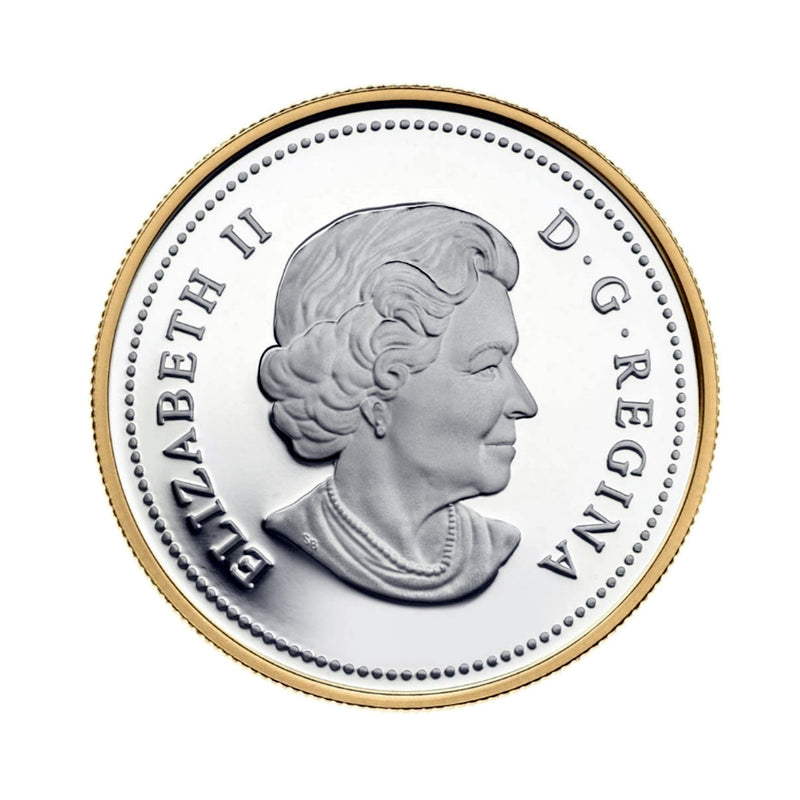 2013 Canada Dollar 100th Anniversary Of The Canadian Arctic Expedition Gold Plated Proof Silver In Square Capsule