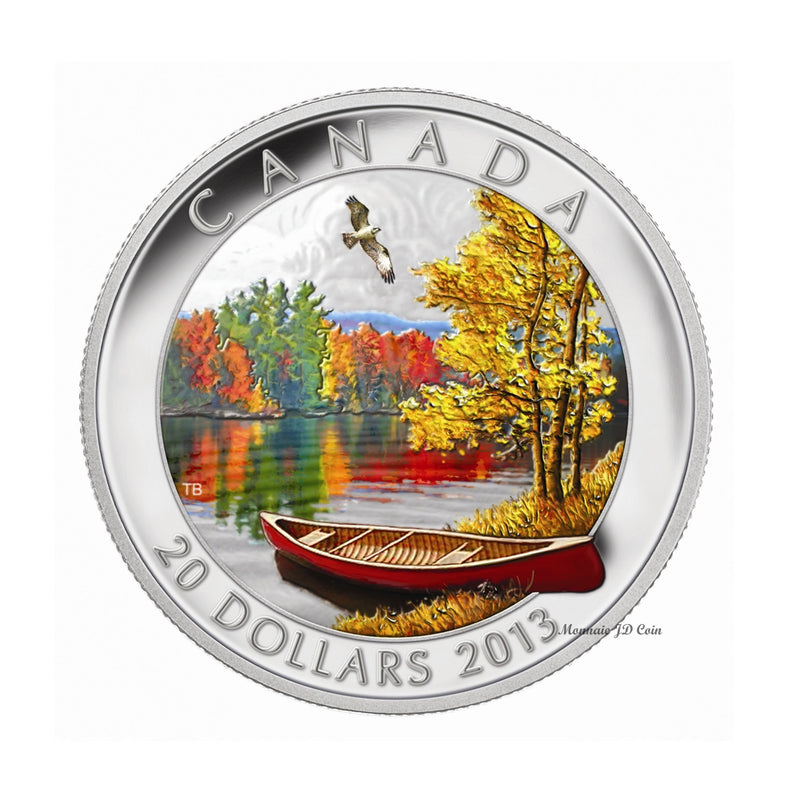 2013 Canada $20 Autumn Bliss Fine Silver Coin (No Tax)