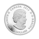 2013 Canada $20 Maple Leaf Impression (Red Enamel) Fine Silver (No Tax)