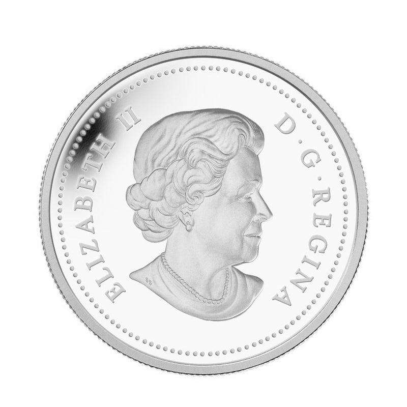 2013 Canada $20 Swarovski Crystals Blues Flag Iris Fine Silver Coin