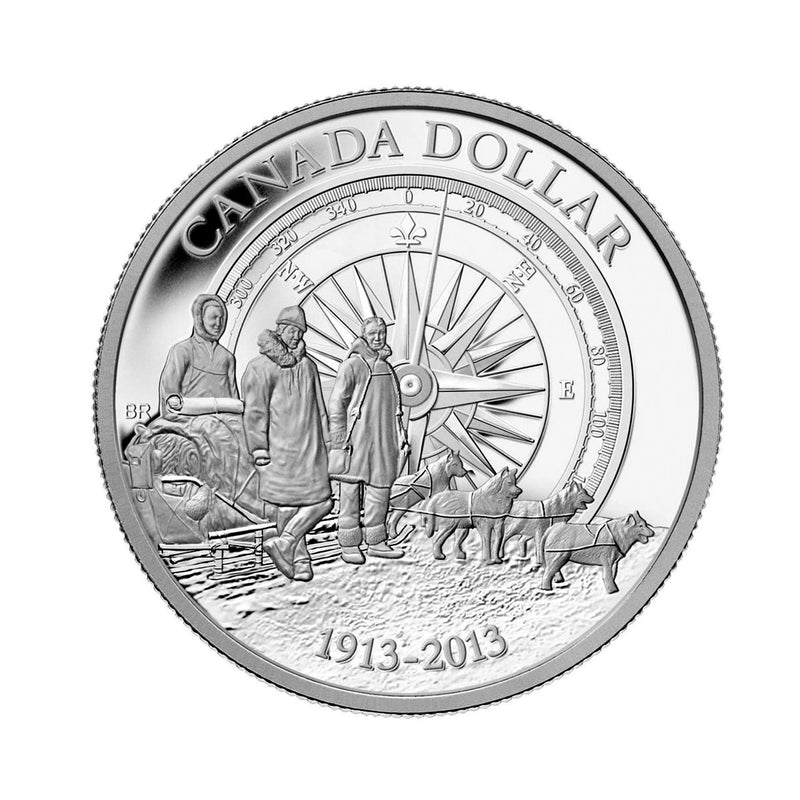 2013 Canada Dollar 100th Anniversary Of The Canadian Arctic Expedition Proof Silver