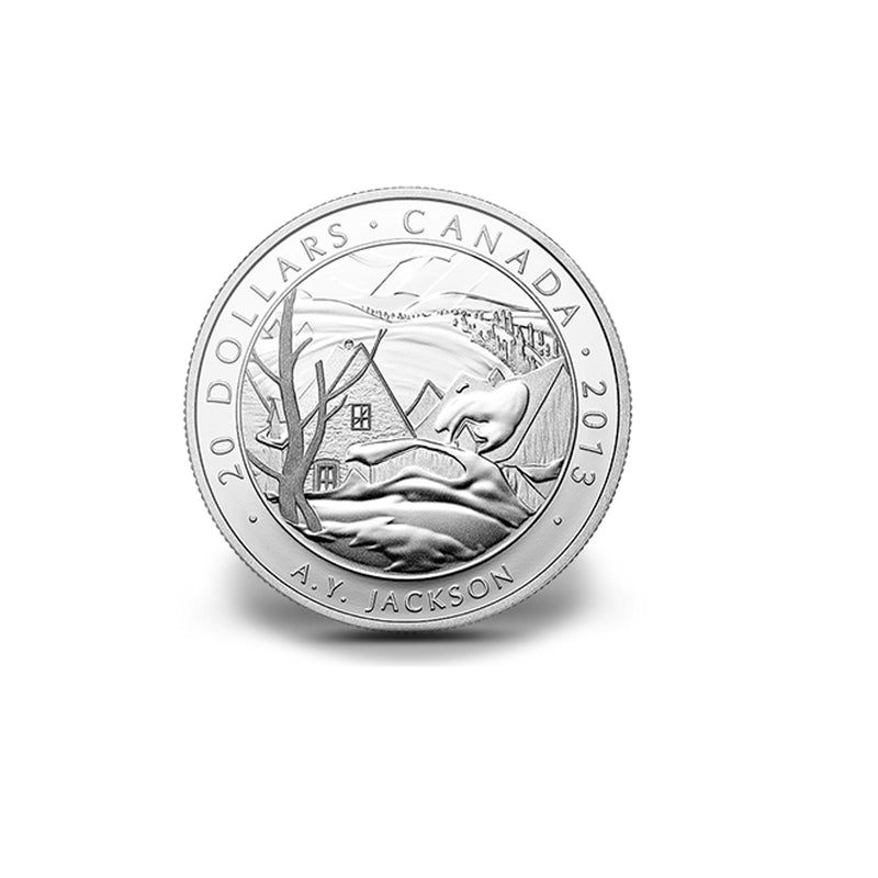 2013 Canada $20 Group Of Seven A.Y.Jackson Saint-Tite-Des-Caps Fine Silver Coin