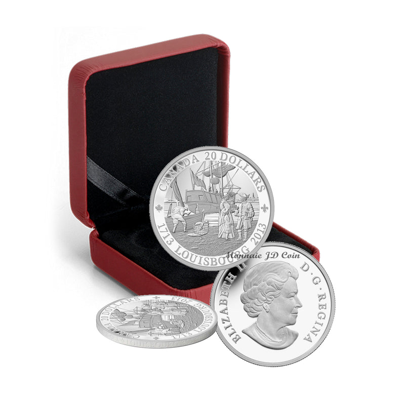2013 Canada $20 300Th Anniversary Of Louisbourg Fine Silver Coin