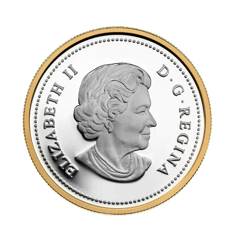 2014 Canada Dollar 100th Anniversary Of The Declaration Of The First World War Gold Plated Proof Silver In Square Capsule