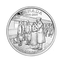 2014 Canada Dollar100th Ann.Of The Declaration Of The First World Brillant Uncirculated Fine Silver