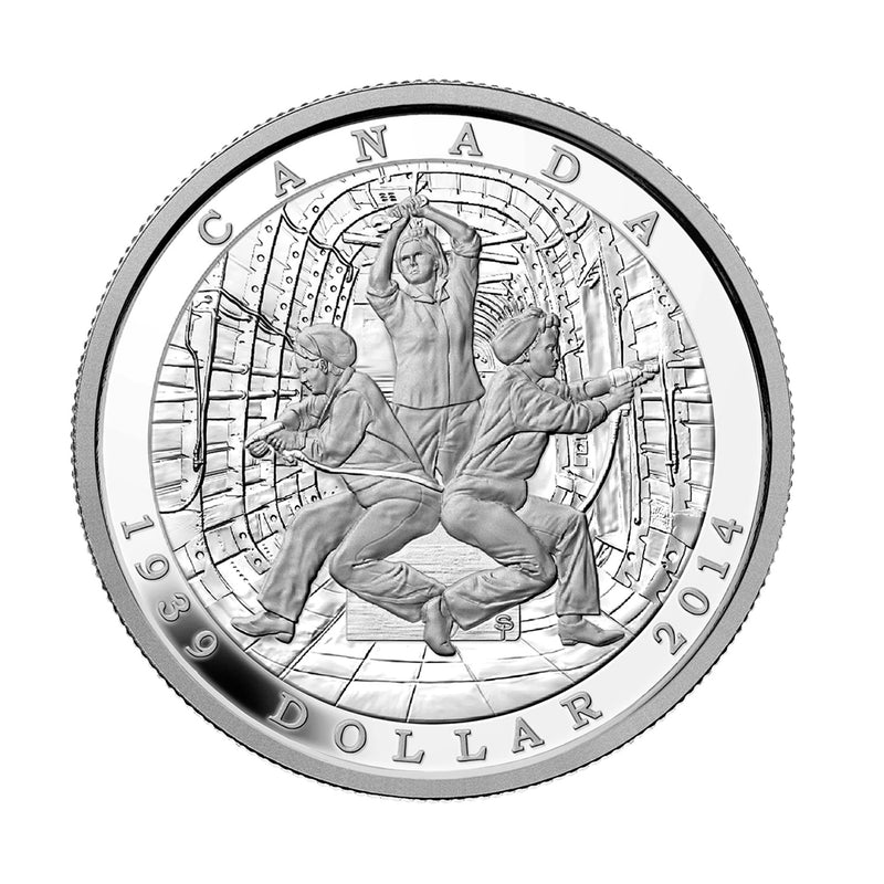 2014 Canada Dollar 75th Anniversary of the Declaration of WWII Proof Silver