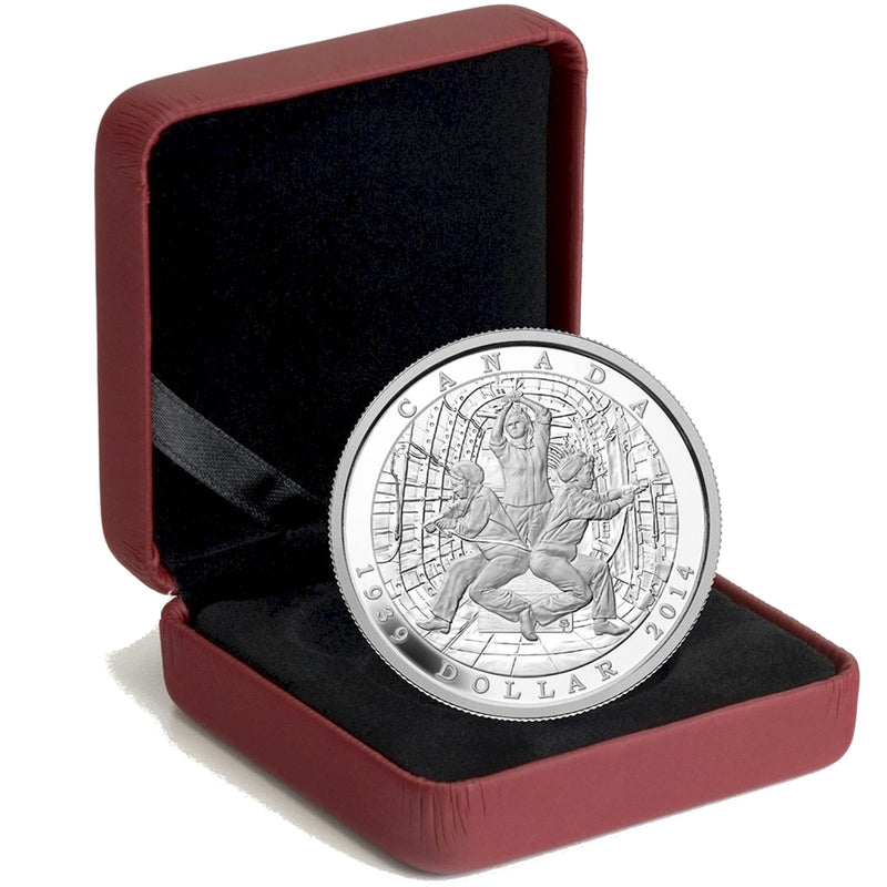 2014 Canada Dollar 75th Anniversary of the Declaration of WWII Proof Silver