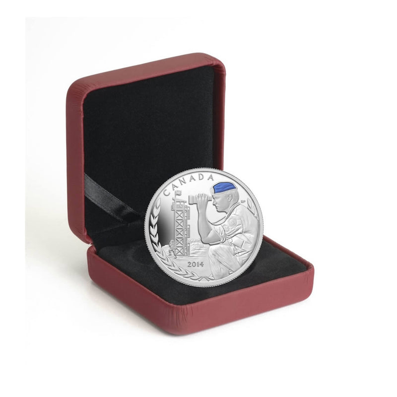 2014 Canada $20 50th Anniversary Of Canadian Peacekeeping In Cyprus Silver Coin(No Tax)