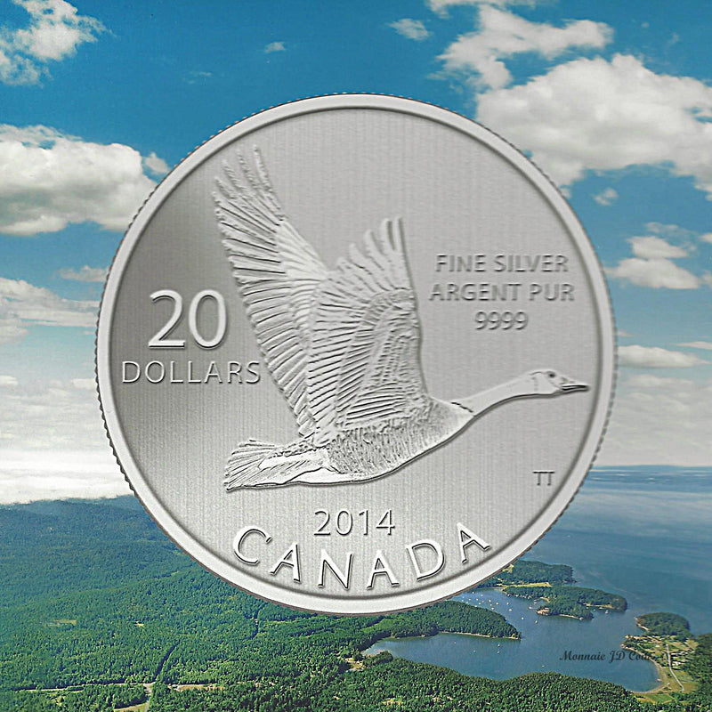 2014 Canada $20 Canada Goose Fine Silver Coin ($20 for $20