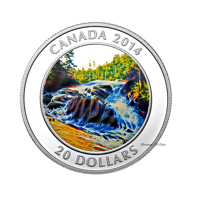 2014 Canada $20 River Rapids Fine Silver Coin (No Tax)