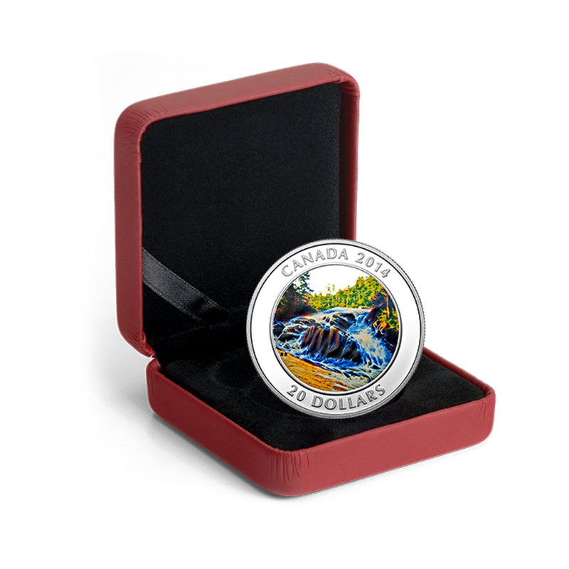 2014 Canada $20 River Rapids Fine Silver Coin (No Tax)