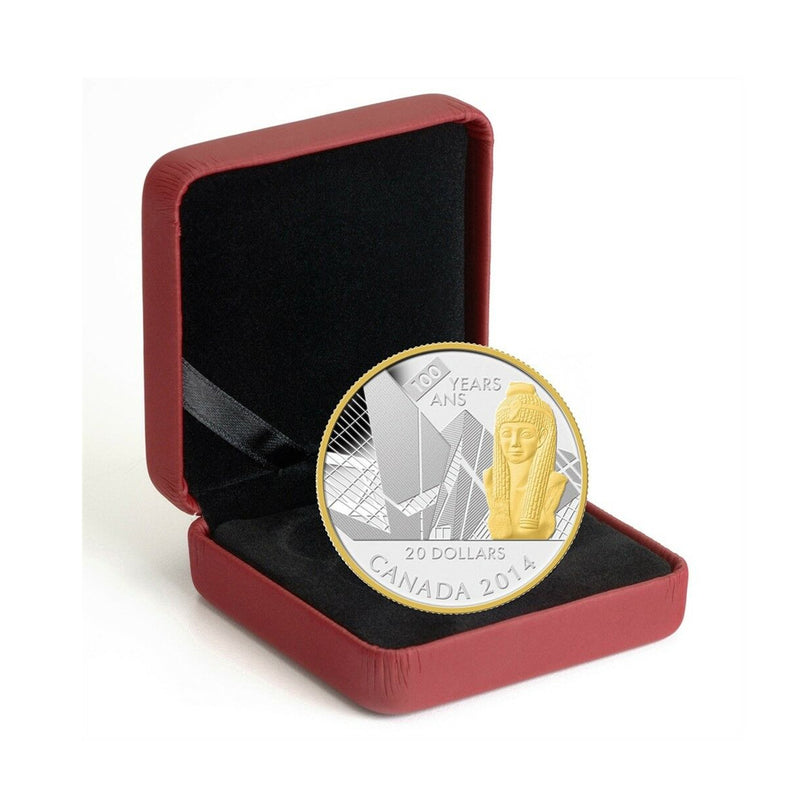 2014 Canada $20 100Th Ann. Of Royal Ontario Museum Fine Silver Coin (No Tax)