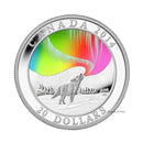2014 Canada $20 A Story of the Northern Lights - Howling Wolf (No Tax)