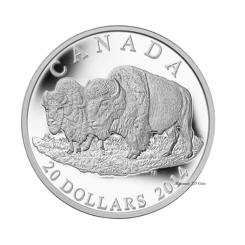 2014 Canada $20 The Bison: The Bull and His Mate(